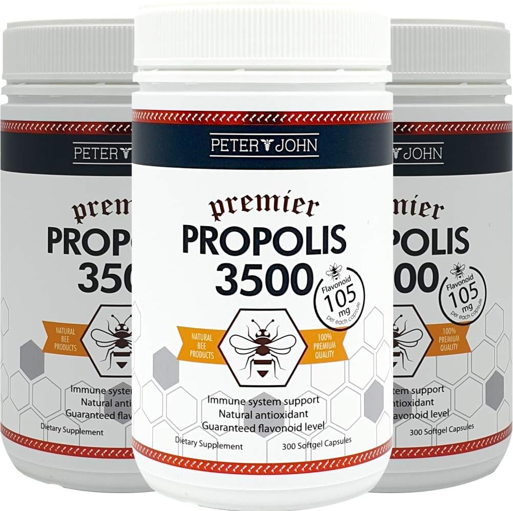 HEALYFARM Peter John Propolis 3500 (Flavonoid 105mg) 300 Softgel Capsule (3)