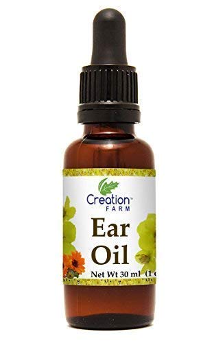 Creation Farm Ear Drops with Mullein, Calendula, St Johns Wort, All Natural Herbal Relief for Earwax Remoping, Earache Soothing, Iritate, Clogged or Dry Ears Made in USA