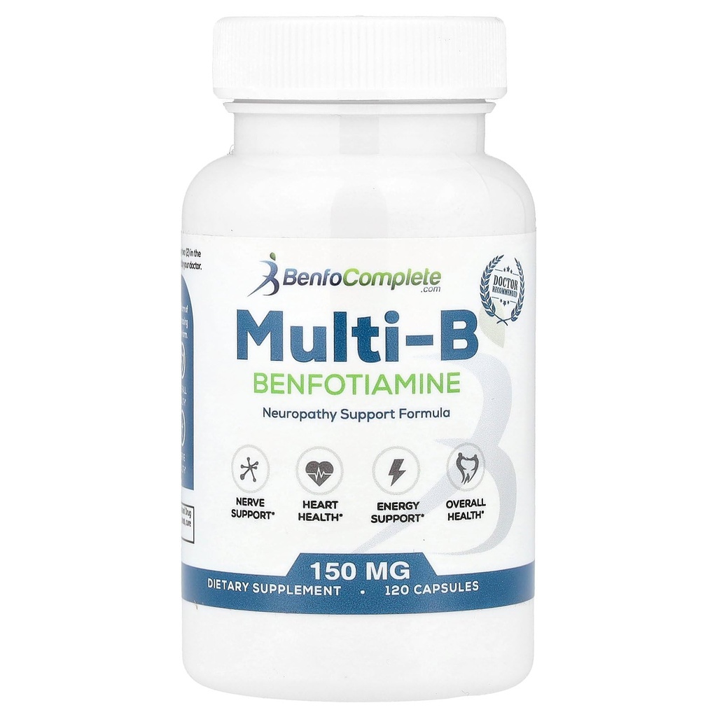 Benfotiamine Inc, Multi-B Neuropatie Formula, 150 mg, 120 Capsule (1)
