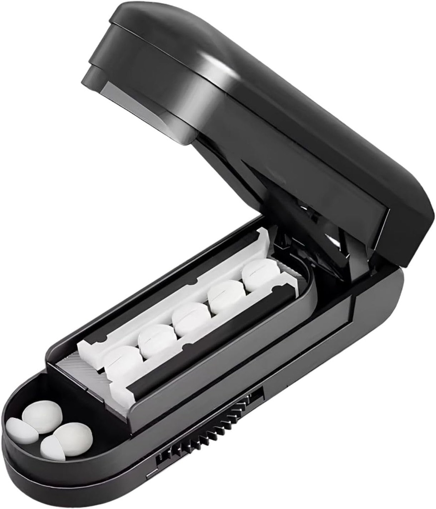 Pilula Cutter, Pill Cutter Splitter pentru pastile mici și mici, Pastile tăiate, Vitamine, Tablete, Cutter Pilula reglabil pentru pastile mici sau mari cu lama de oțel inoxidabil Ascuns ascuțite, Travel Sized