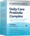 American Health Daily Care Probiotic Complex, 20 Miliarde Microorganisme - Studiat Clinic Trandafiri - Suport avansat pentru Sănătate Digestivă & Imunală - 30 Capsule, 30 Total Serviri