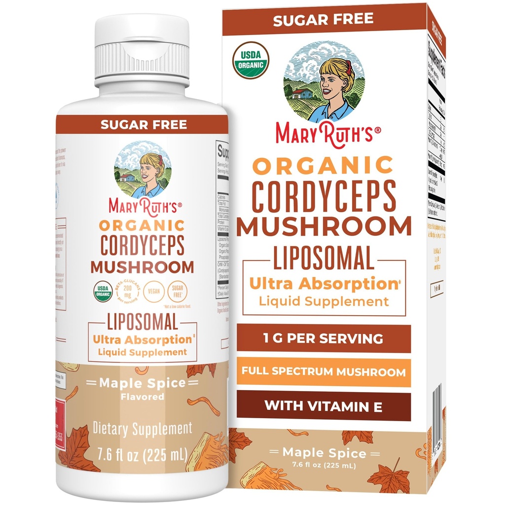 MaryRuth Organics Cordyceps Supliment de ciuperci 