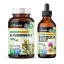 BIO KRAUTER Bladderwrack 100 Capsule & Brodock Root Tincture 4 Fl. Oz.