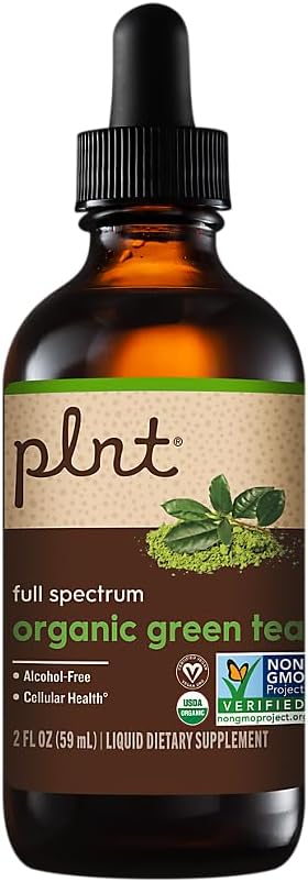 pint Organic Liquid Green Tea a Full Spectrum a Supports Cellular Health - Alcool-Free (2 fl. oz.)