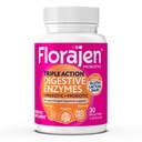 Enzime digestive Florajen cu probiotice si prebiotice - Formula de actiune tripla pentru sanatate cu gust, balonare, si gaz de relief - Suporturi Gluten & Dairy Digestion - Clean, Non-GMO - 30-Numar
