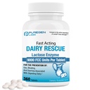 Puregen Labs Dairy Relief Rapid Acting Lactase Enzyme 9000 FCC, Lactoză Intoleranță pastile 360 comprimate