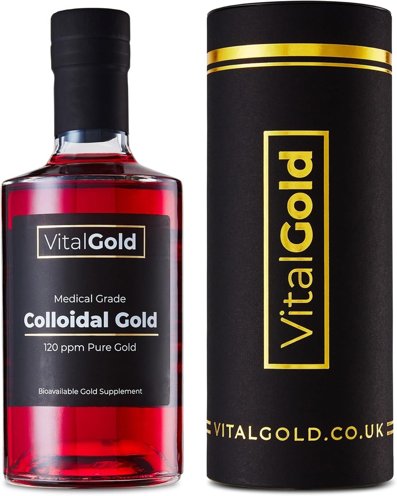 Aur coloidal 120 PPM - 500ml - Suplimentul Ultra Gold