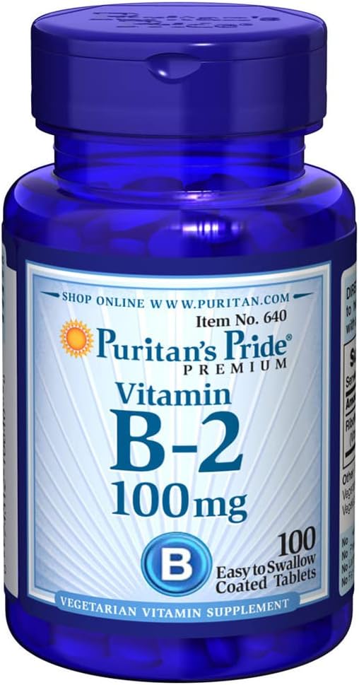 Puritani Pride Vitamina B-2 100 Mg comprimate, 100 Conte