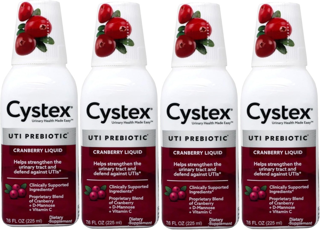 Cystex lichid Cranberry Complex, 7.6 Fl Oz (Pachet de 4)