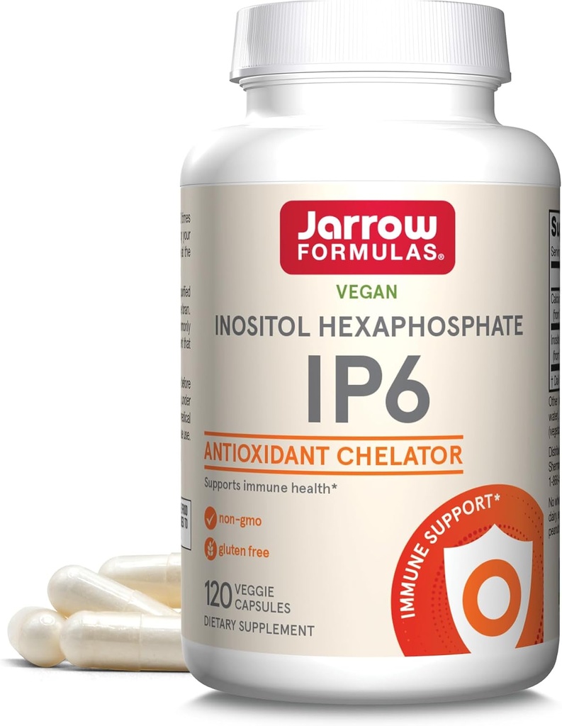 Formule Jarrow IP6 Inositol Hexafosfat - 500 mg - 120 Capsule Veggie - Inozitol Hexafosfat purificat - Suplimentul de sprijin pentru sănătate imună - până la 120 Serviri