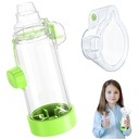 Soft Silicon inhalator Spațiatori pentru adulți și copii - Distracție și colorat Nessi OTC Spacer (Kids-Green)