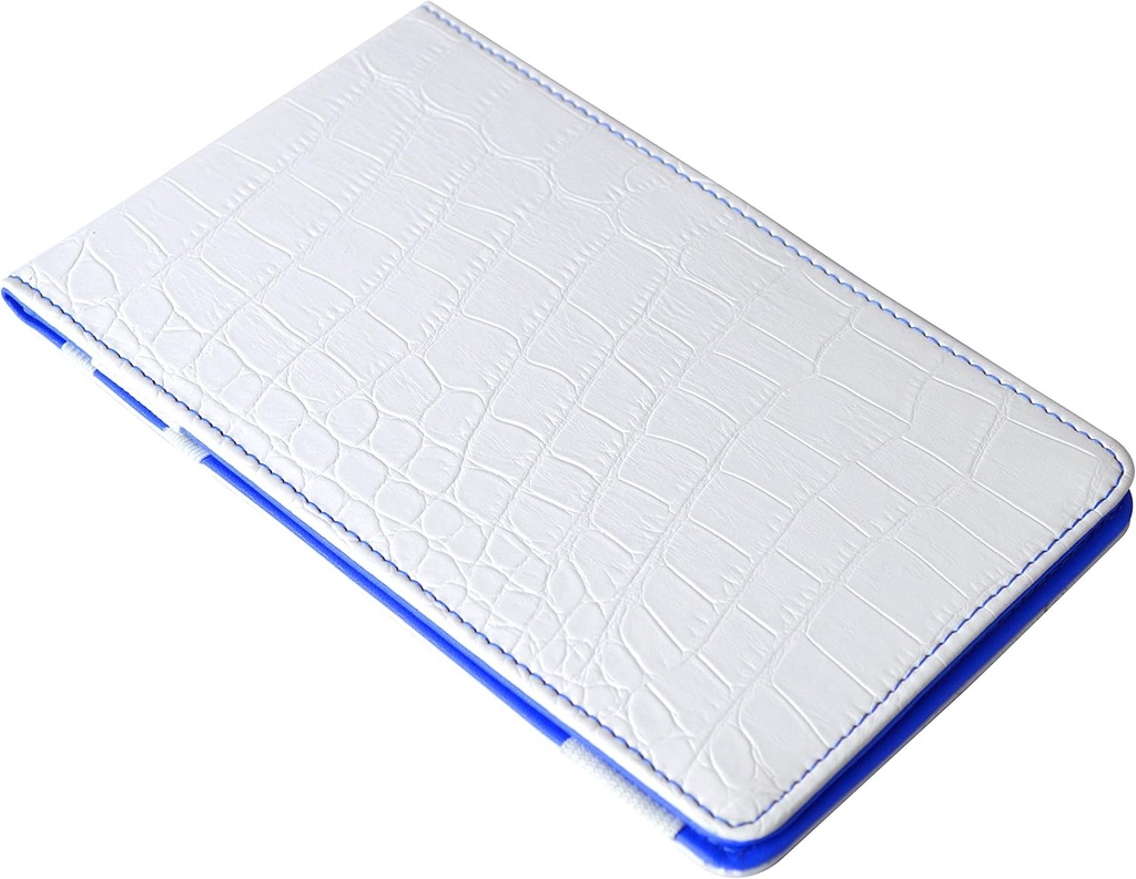 Premium Crocodile Effect Scorecard Holder with Unlimited Printable Golf Game Trackers Sheels