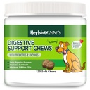 Herbion Pets Suport Digestiv Chews cu Probiotice & Enzime, 120 Chews Soft, cu Daily Digestive Enzime, pentru imbunatatirea sanatatii gust, minim 2 miliarde CFU, Made in USA pentru câini 12 săptămâni+, Pack 1