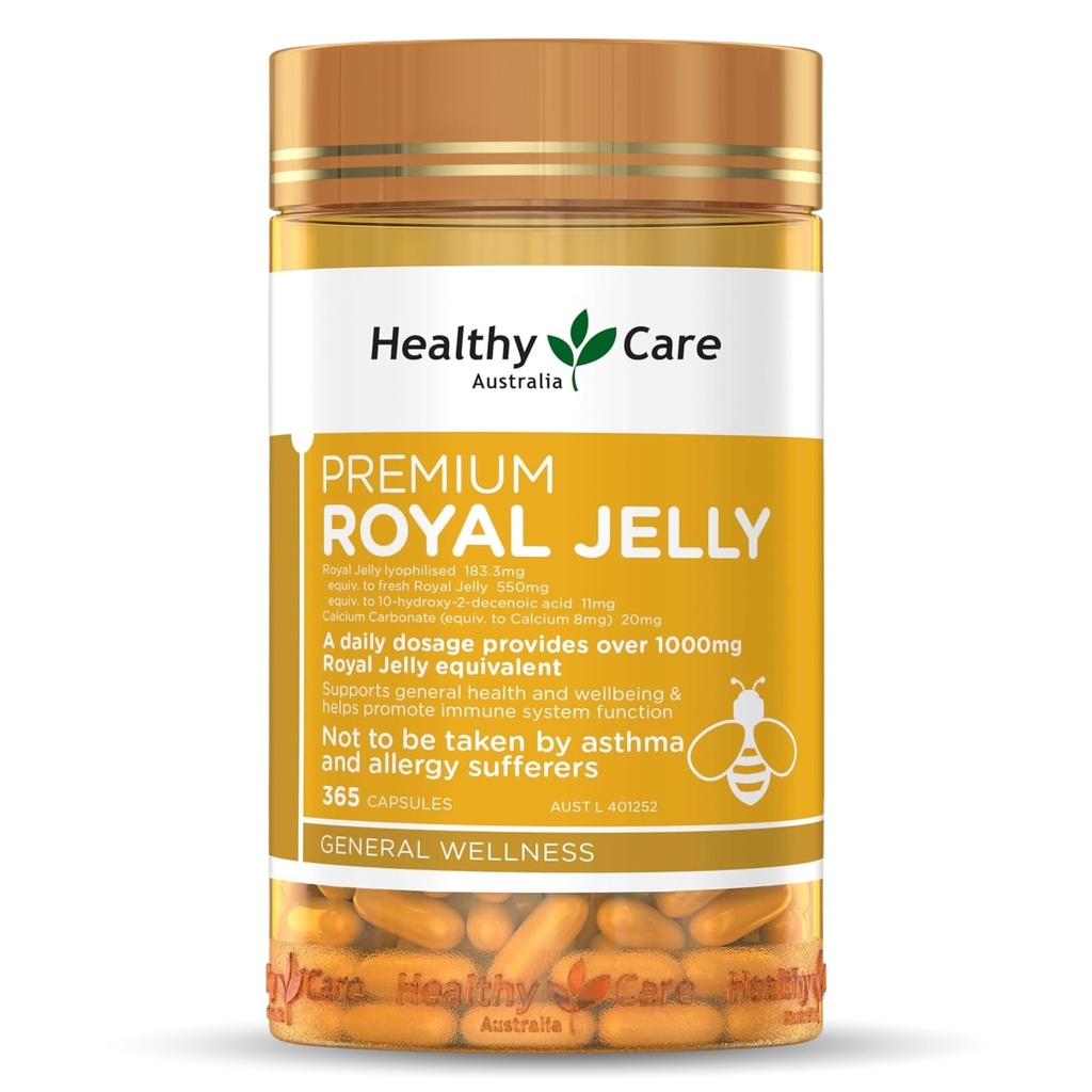 Îngrijire sănătoasă Royal Jelly 1000 365 capsule Suplimente Made în Australia