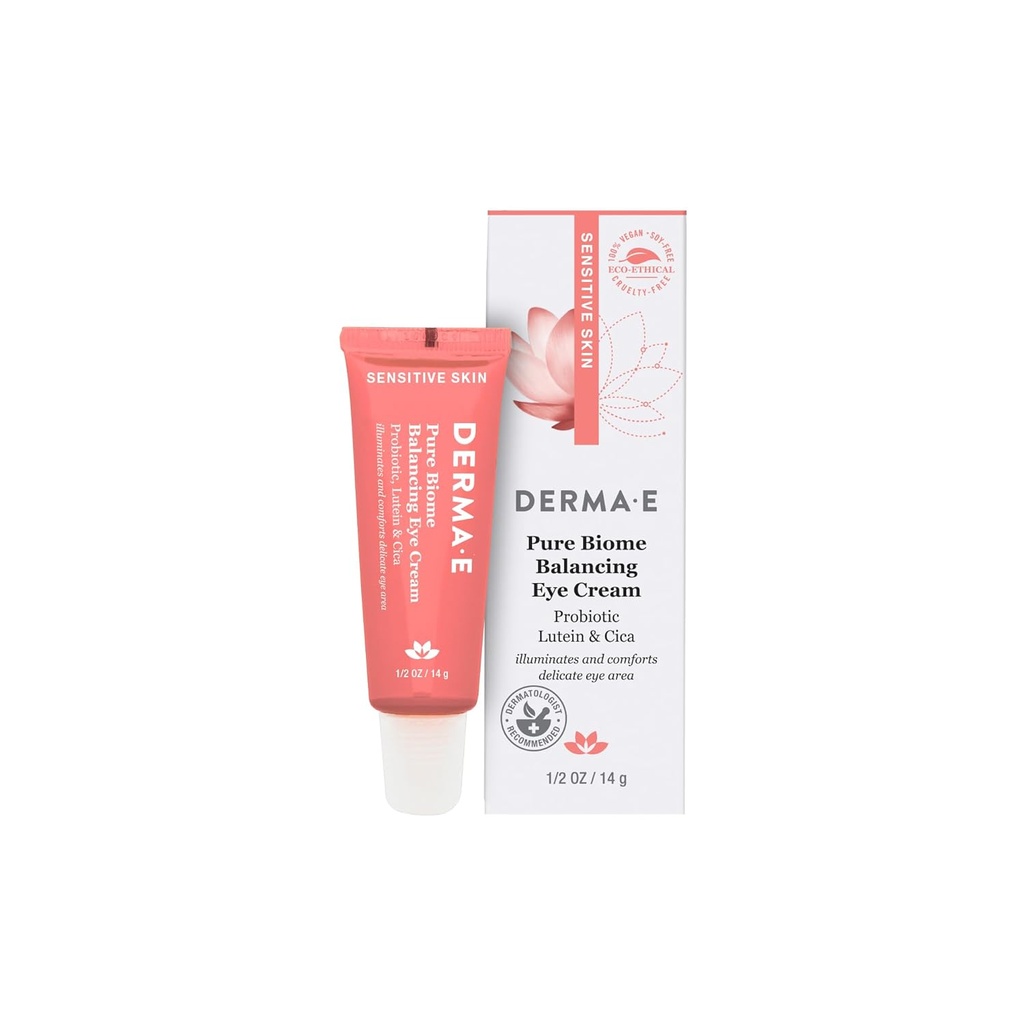 Derma E Biome Pure Balance Eye Cream, 0.5 OZ