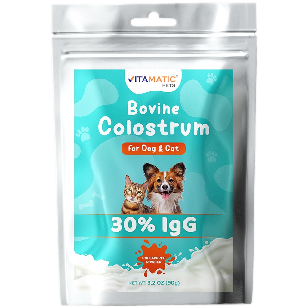 Colestru bovin vitamatic pentru câini și pisici, 90 de grame, 30% imunoglobuline, iarbă Fed