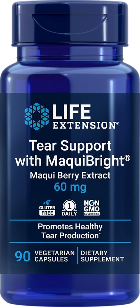 Life Extension Tear Support with MaquiBright, 90 Vegetarian Capsules