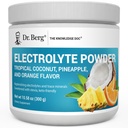 Dr. Berg Zero hidratare zahăr Keto Electrolit pulbere - îmbunătăţit w/ 1000 mg de Sare de potasiu şi roz Himalayan (NOT masă sare) - nucă de cocos tropicală, Ananas & Portocaliu băutură Supliment 50 Serviri