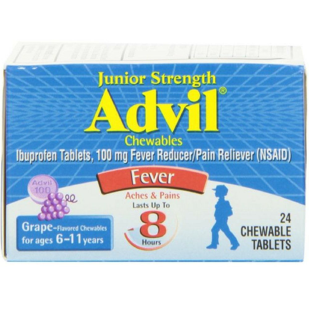 Advil Junior Durere Reliever - 24 comprimate masticabile