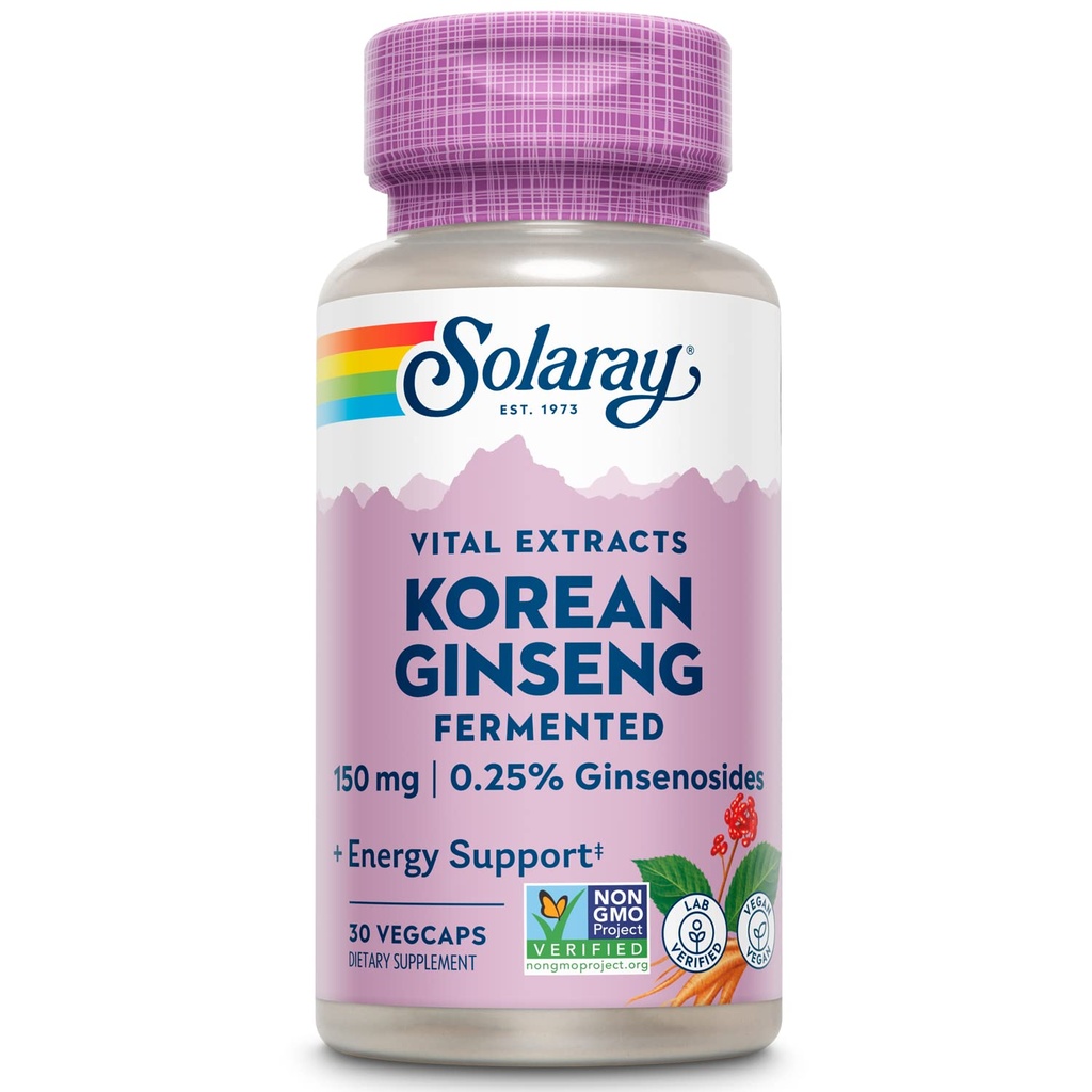 SOLARAY Fermentat Coreean Ginseng Root Extract 