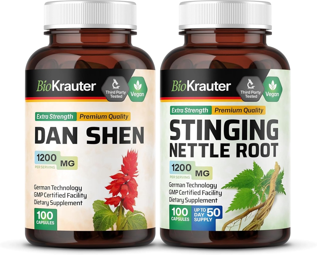 BIO KRAUTTER Dan Shen 100 capsule & Stinging Nettle 100 capsule