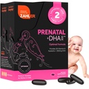 Zahler Vitamină prenatală cu DHA & Folat - Suplimente DHA & Multivitamine prenatale pentru mamă și copil - Vitamine prenatale prenatale DHA Kosher cu fier, Pre Natal Softgels (120 Count (Pachet de 1))