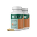 Emma Gut Health - 2 Pack - gaz și baleiaj Relief, constipație, Leaky Gut Repair - Gut Cleanse & Restore Digestion - Regulează mișcarea Bowel. Probiotice şi alternative laxative, 120 capsule