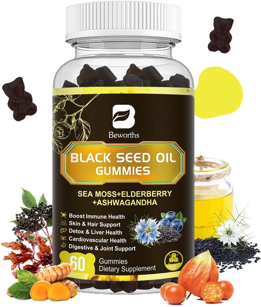 Black Seed Oil & Sea Moss Gummies 
