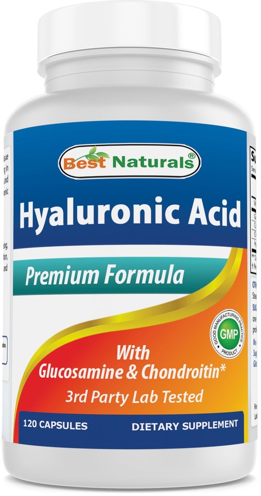 Cel mai bun Naturals Acid hialuronic 100 mg 120 capsule - Suport articulatii sanatoase si ten Tineret (85937502702)
