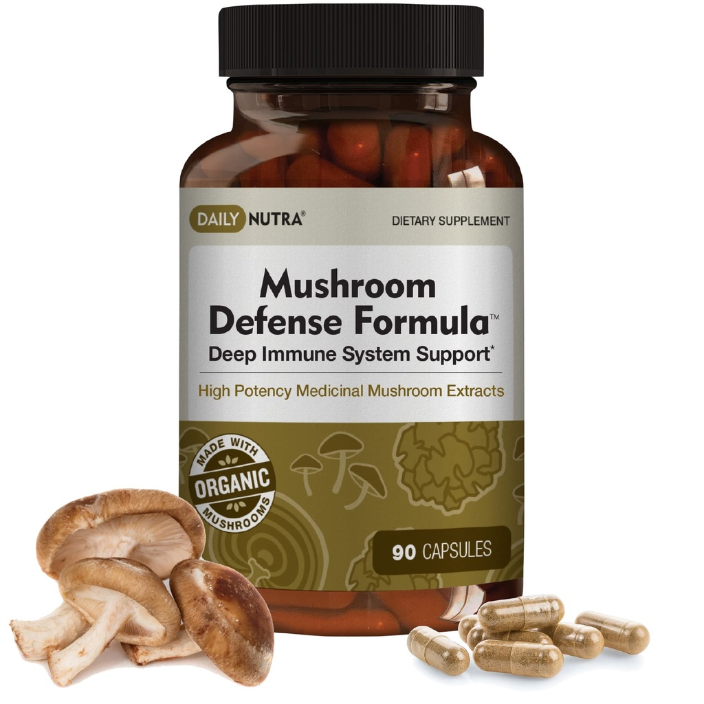 ZilnicNutra Mushroom Defense Formula - Supplement de sprijin imun 