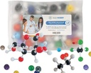 Old Nobby 118-Piece Suplimentar Chimie Molecular Model Kit - Construiește Structuri 3D pentru studiu, predare și utilizare laborator - Atomi și obligațiuni durabile, Adunarea ușoară cu caz de stocare portabil