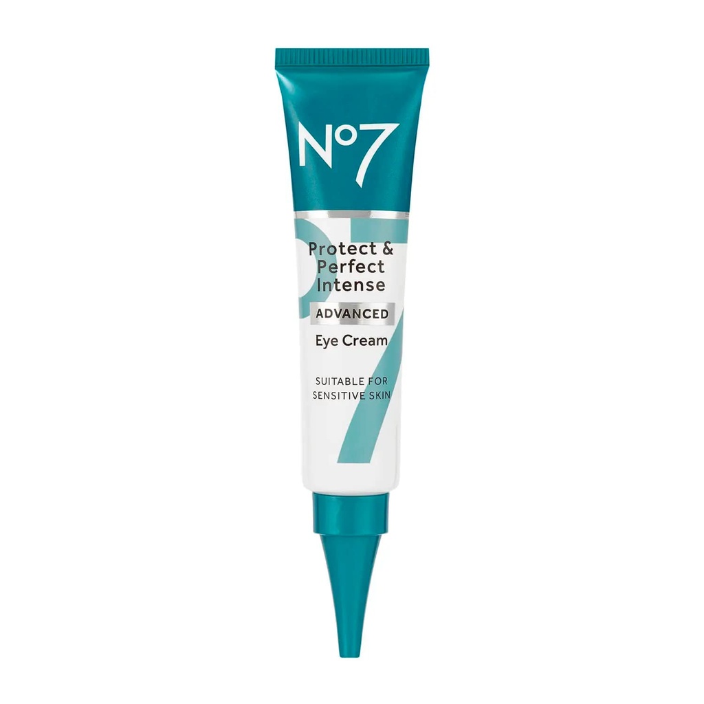 No7 Protect & Perfect Eye Cream - Intensed Advanced Under Eye Cream for Dark Circles - îmbogățit cu acid hialuronic hidratant și unt de Shea hrănitoare pentru a revive ochi obosit-Looking (0,5 Fl Oz)