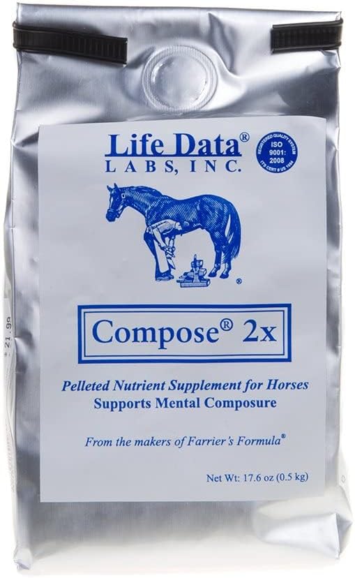 Life Data Labs Compose 2X Equine Calmant 17 6oz 17.6OZ