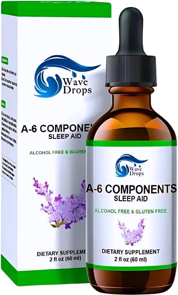 "Sleep Aid Drops Special Formula cu Root Valerian, Melatonina, musetel, Lavender, Rhodiola Rose, și vitamina B6 Sleep Support