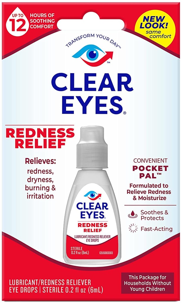Eyes Clear Redness 12 ore Relief ochi picături - 0.2 oz