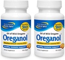 America de Nord HERB & SPICE Oreganol P73 - Pachet de 2, 120 Softgels - Neprelucrat, Vegan-Friendly Wild Oregano - Sursa mediteraneeană - Non-GMO - 240 Serviri totale