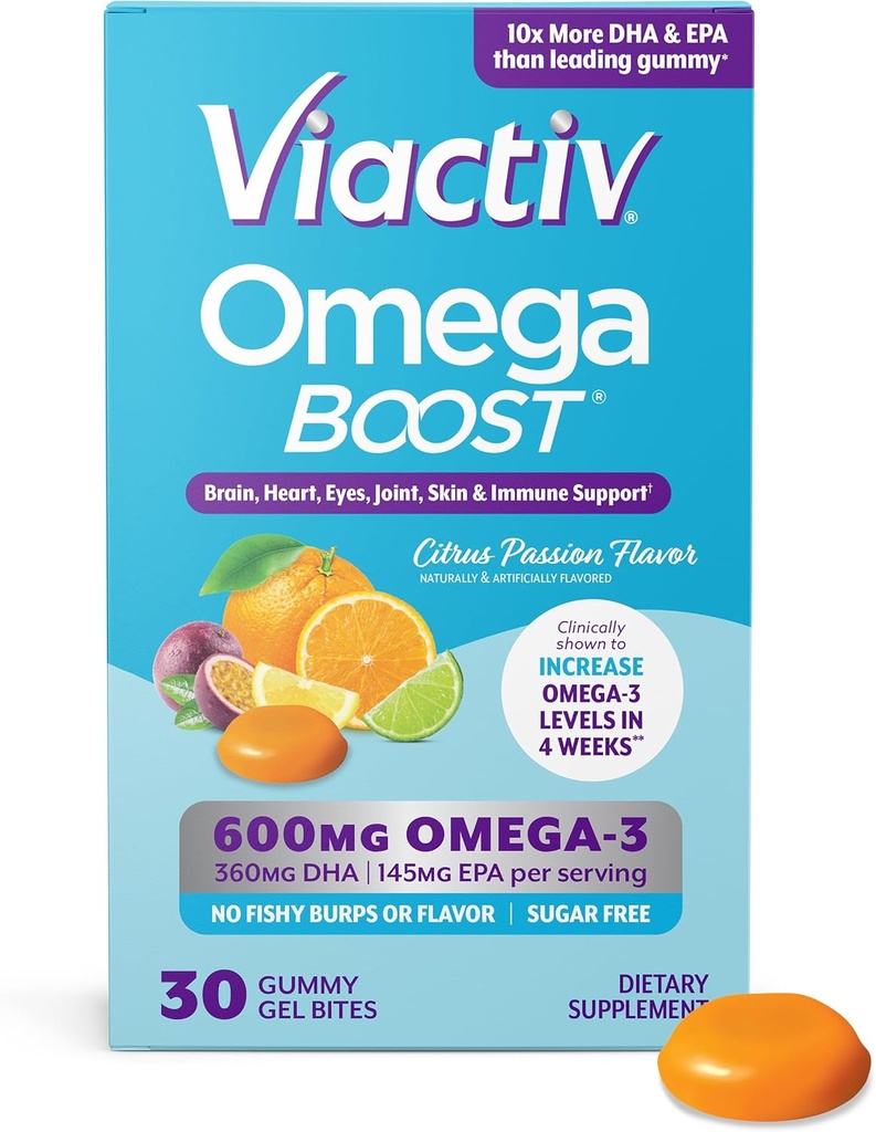 Reactiv Omega 3 Gume de ulei de pește. EPA DHA Supliment pentru Heart Health and Brain Health, 30 Sugar Gratuit Gummy Vitamine, 1pc Servire