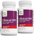 Terry Natural Clinic OPC Extra Putere - Cardiovasculară de sănătate și sprijin focal - Supliment cu extract de semințe de struguri - Suport imun - 60 Softgels (Pachet de 2)