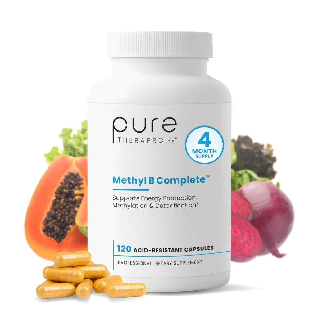 Pure Therapro Rx Metilate B Complex Vitamine fabricate în Statele Unite ale Americii, 4 luni de aprovizionare 