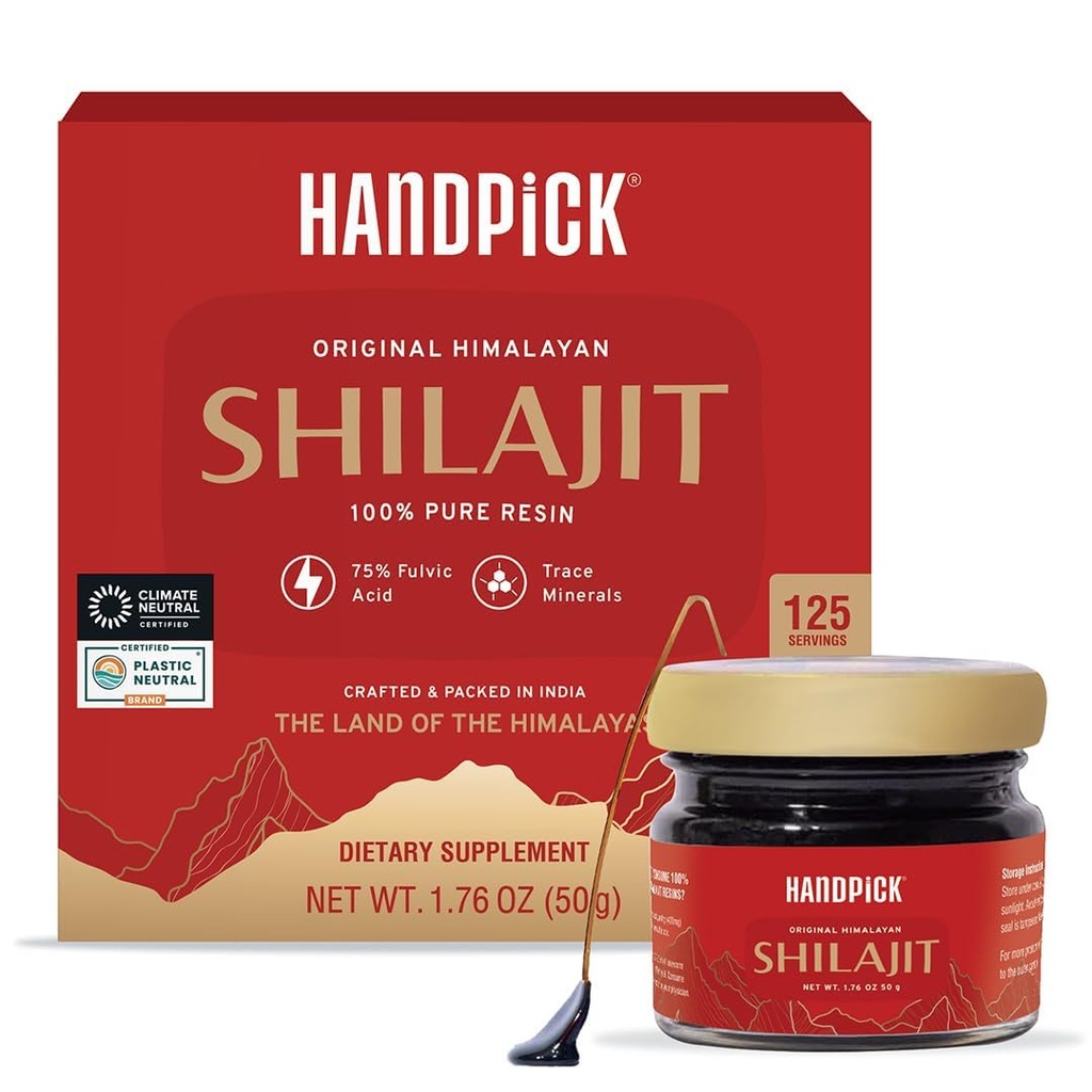 Himalayan Shilajit Resin Packed in Realable Ziplock Pouch