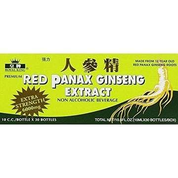 Royal King Red Panax Ginseng Extract 6000mg 10c.c./flacon X 30 (Pachet de 4 cutii)
