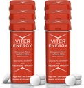 Viter Energy Cafeine Mints (120 piese) - 40mg Cafeina, Zahăr gratuit, Vegan, B Vitamine Complex, Suplimentul energetic Cafeina pastile (Cinnamon, 6 Pack)