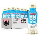 Muscle Milk Zero Proteine Shake, Vanilla Creme, 20g Proteine, Zero Zahăr, 100 Calorii, Calciu, Vitamine A, C & D, 4g Fibră, Energizant Snack, Antrenament de recuperare, Ambalaj Vary mai 11.16 Fl Oz (Pachet de 12)