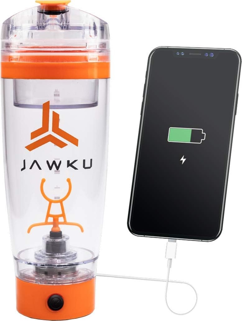 Jawku Power SHAKER FLACON ACUM CU CONŢINUTUL DE PĂSTRARE DRY // Un puternic 11.000 RPM Mixer şi încărcător construit pentru dispozitivele dumneavoastră / 600ml (20oz.) BPA Free / * NEW * CONŢINUT DE DRY