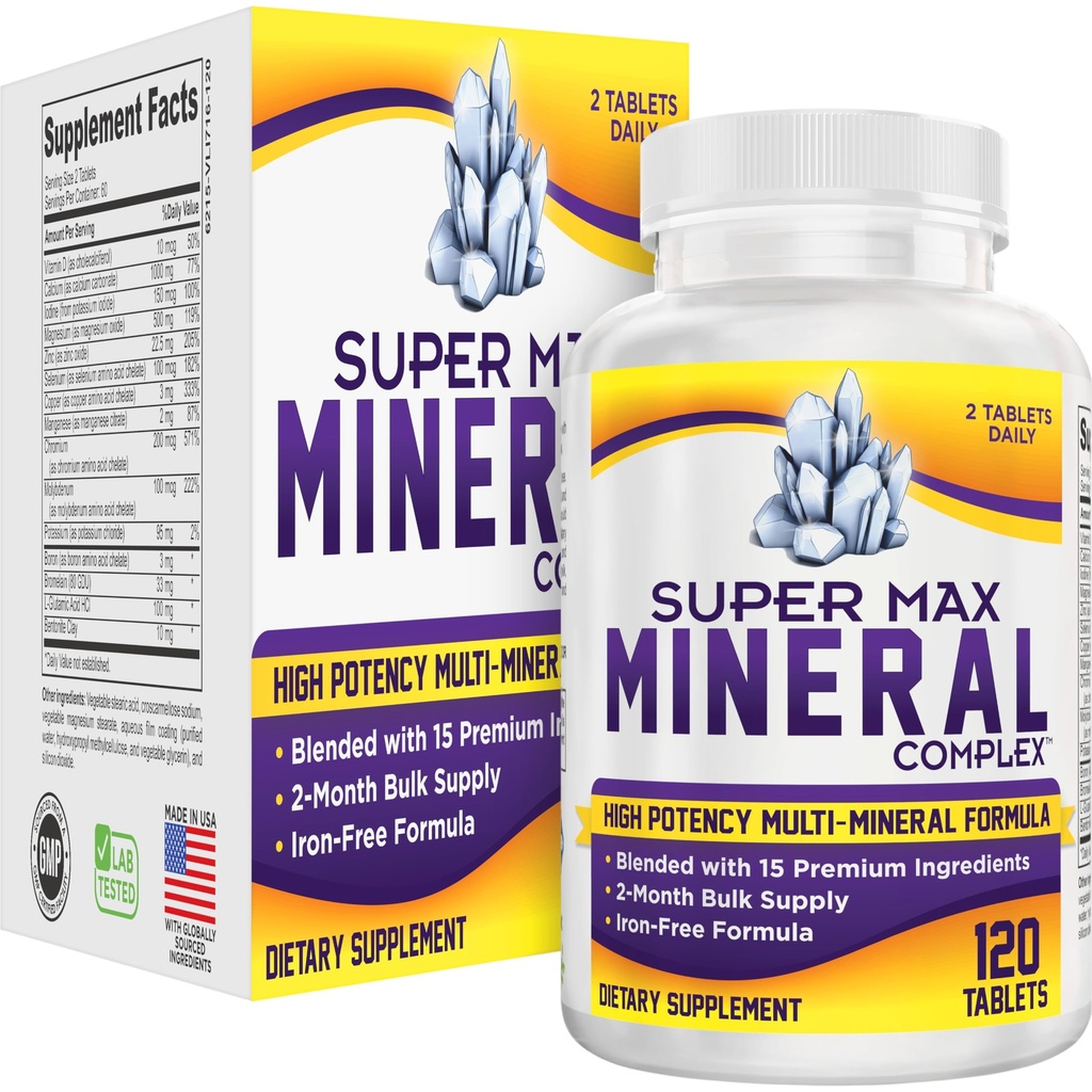 2-Month Multimineral Supplement (Iron Free) Multiminerale naturale 