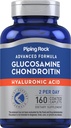 Piping Rock Glucosamine Chondroitin pentru femei și bărbați 