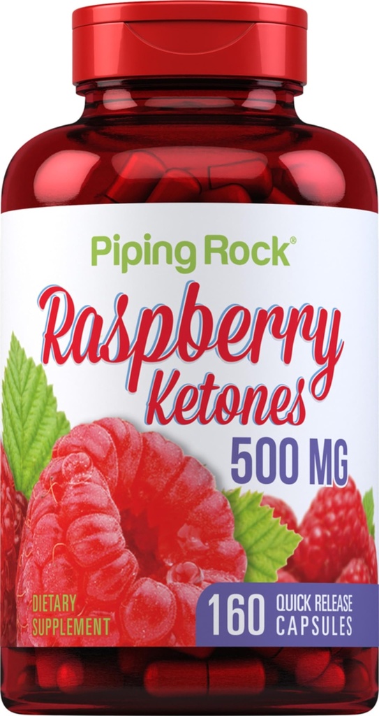 Piping Rock zmeură Cetone 500 mg 