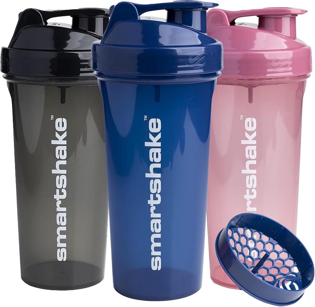 Smartshake Glossy 3-Pack Proteina Shaker sticla 800 ml 