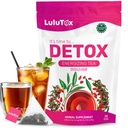 LULUTOX Detox Ceai - Slimming Ceai cu Dandelion și Ginseng pentru a sprijini Obiectivele pentru Detox Cleanse, Flat Belly, Blooting, Healthy Greutate și Digestive Health - Femei și bărbați - Peach Flavor (28 Servings)