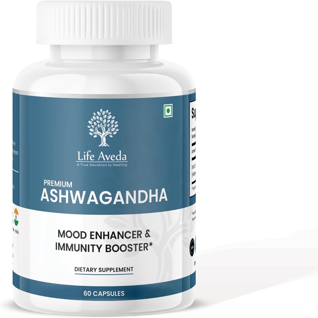 Life Aveda Ashwagandha 500mg, 60 capsule 